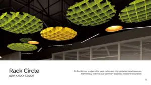 Placa de fieltro reciclado decorativa Rack Circle